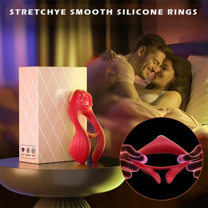 BloomRose Dual-Stimulating Silicone Pleasure Ring