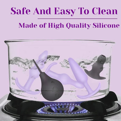 6-in-1 Remote-Controlled Silicone Anal Training Kit
