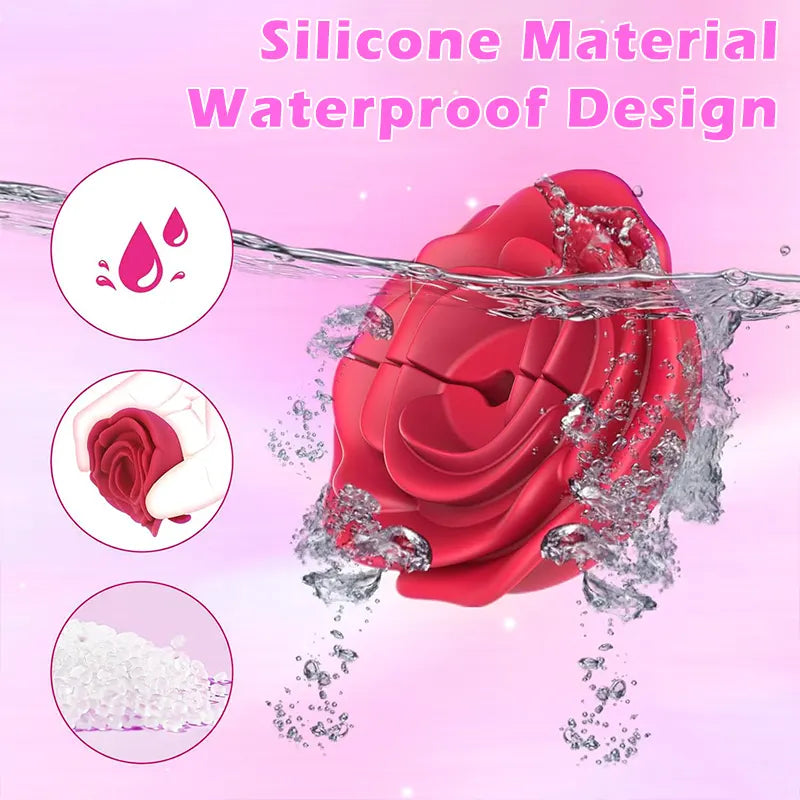 Rose Nipple Vibrator with Remote