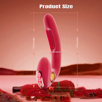 Remote Tongue Vibrator for Dual Pleasure
