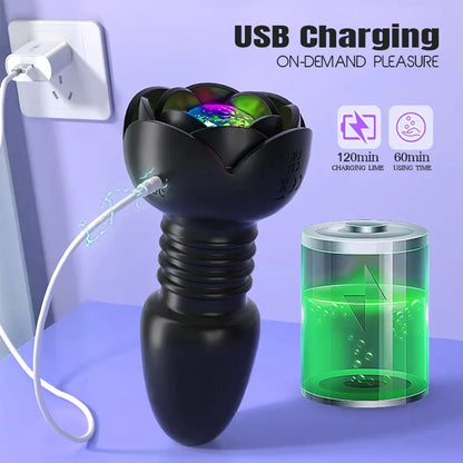 Remote Thrusting Anal Vibrator Plug