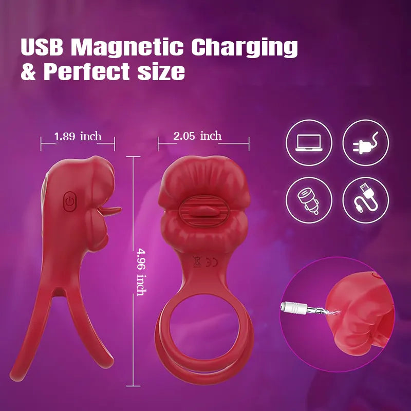 App-Controlled Clitoral Vibrating Ring