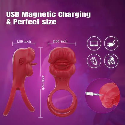 App-Controlled Clitoral Vibrating Ring