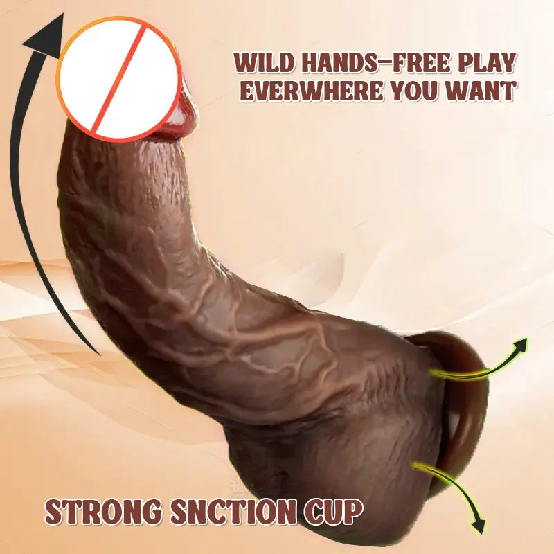 Realistically Curved Silicone Dildo for The G-spot