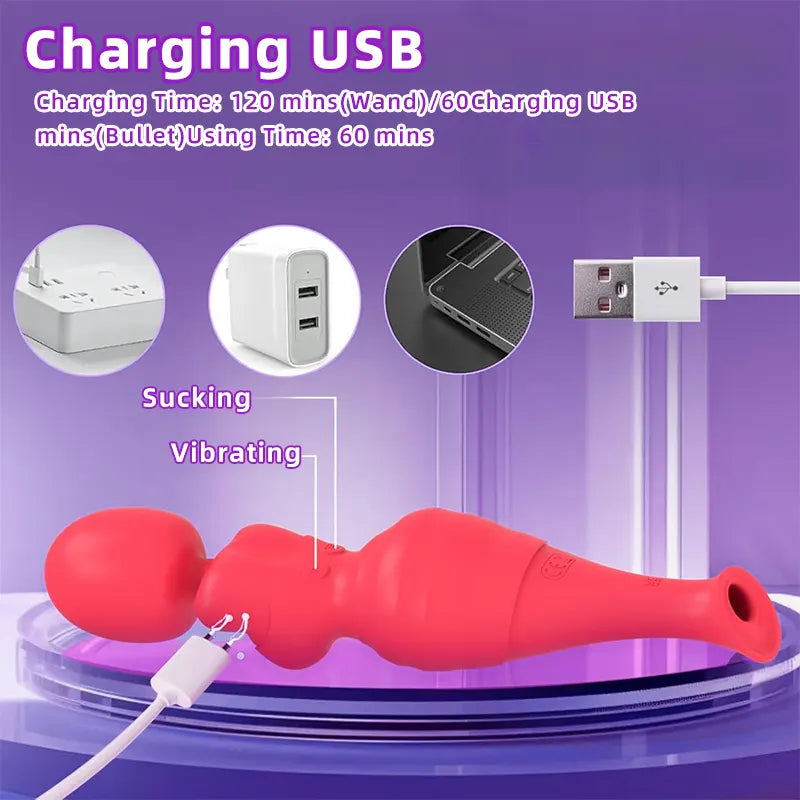 Luxury Clitoral Vibrator with Suction