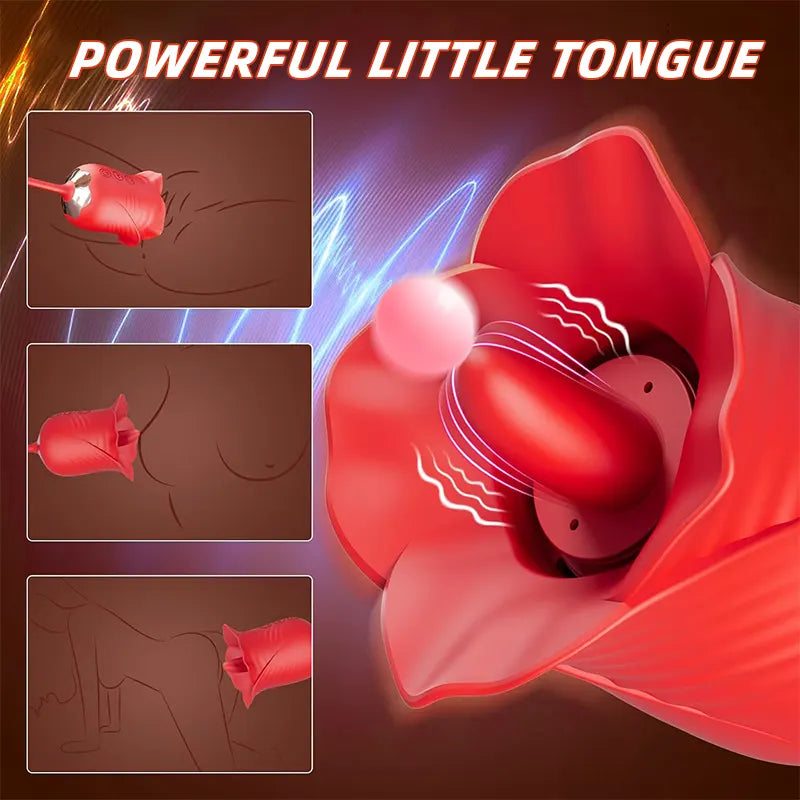 Blossom Kiss 3-in-1 Clitoral Suction & Tongue Vibrator