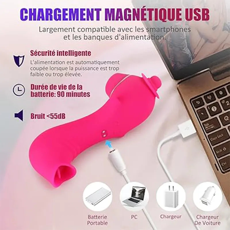 Pink Worm Clitoral Stimulator