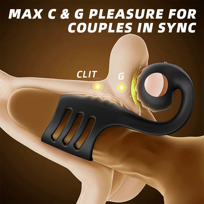 SnailVibe 360° Dual Stimulation Cock Ring Sleeve