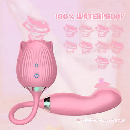 Rose Licking Suction Vibrator