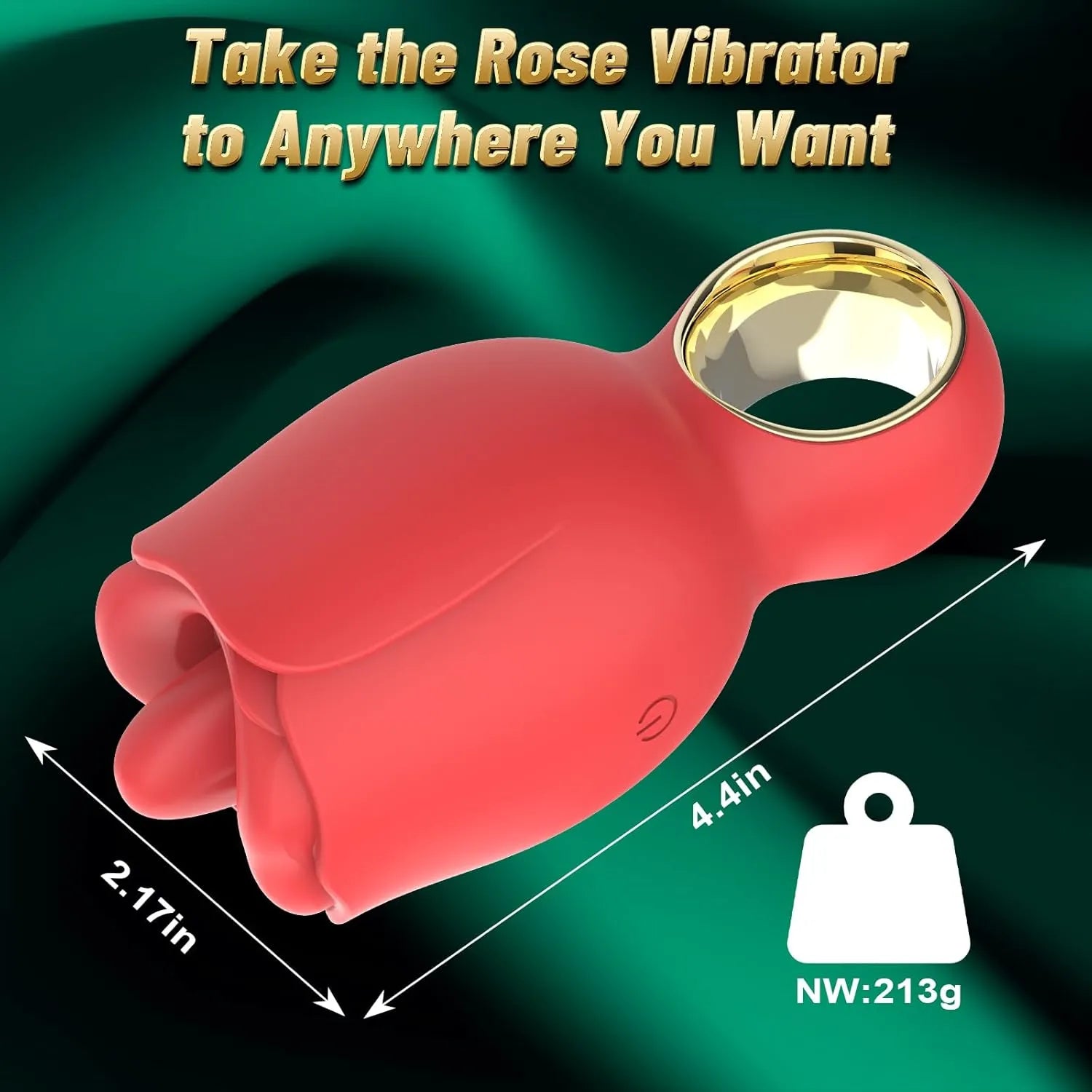 Rose Sex Toy with 360° Rotated Licking Tongue