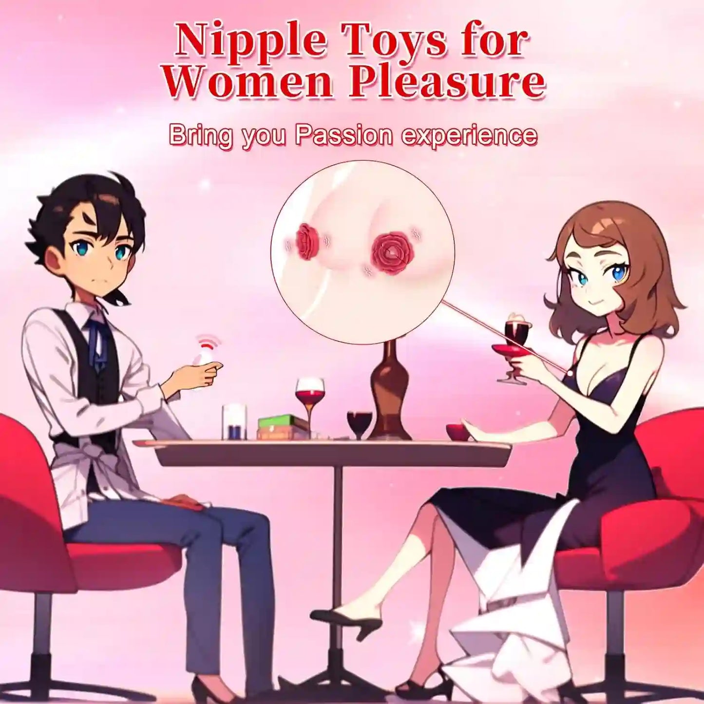 Nipple Clamps Vibrator Sex Toys - BDSM Nipple Toys Women Sex Pleasure Toys