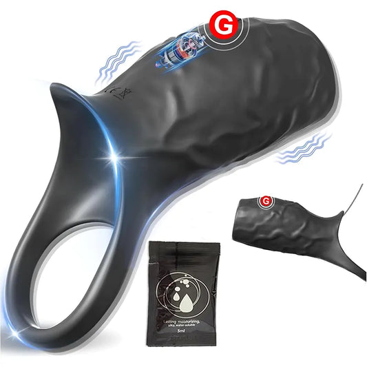 Vibrating Silicone Penis Enhancer