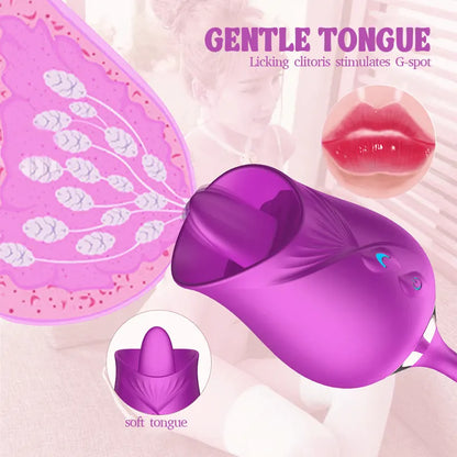 Rose Sensation Licking Vibrator