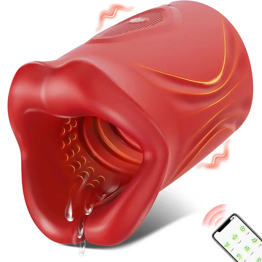 4-in-1 Rose Open-Ended App-Controlled Male Vibrator