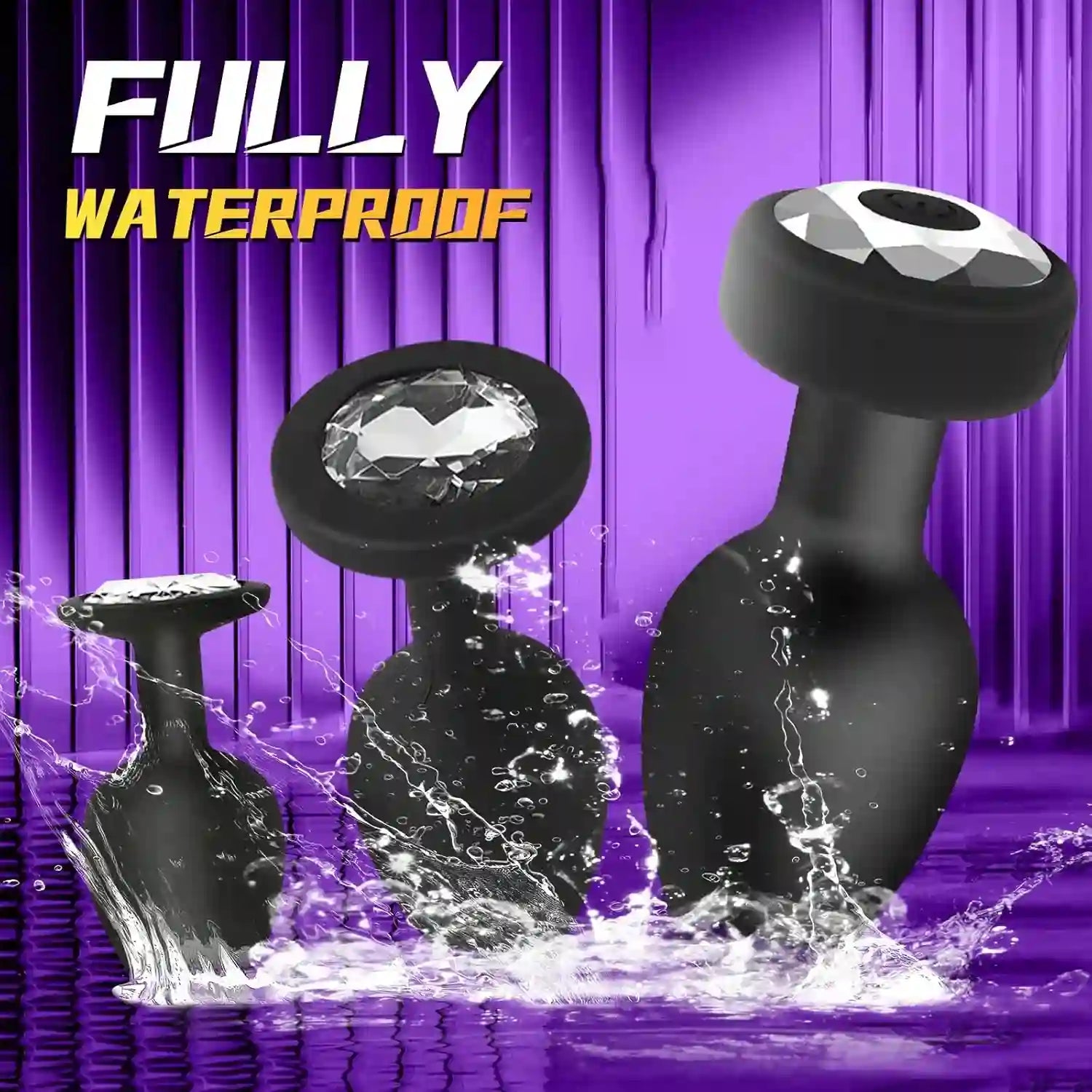 Rose Anal Plug Adult Sex Toys - 10 Modes Vibrating Butt Plug