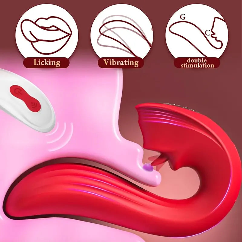 Remote Tongue Vibrator for Women