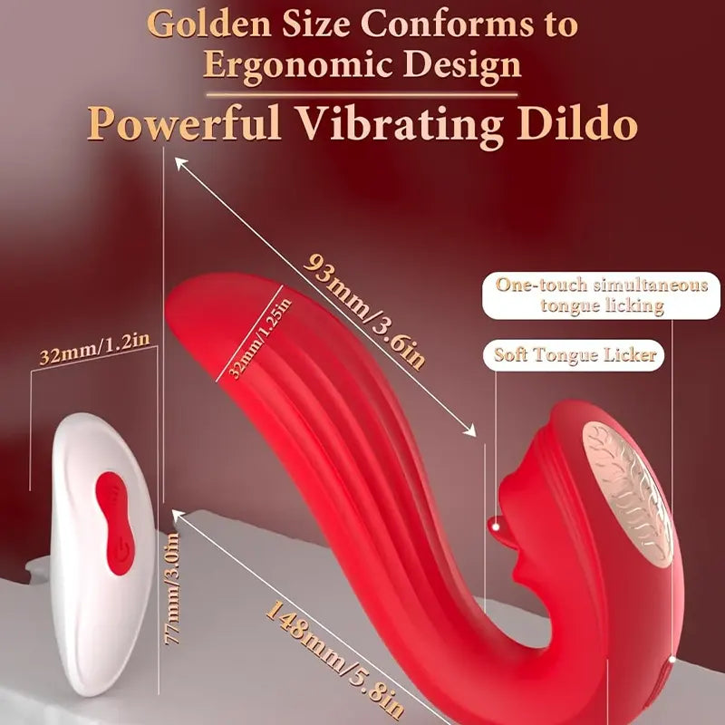 Remote Tongue Vibrator for Women