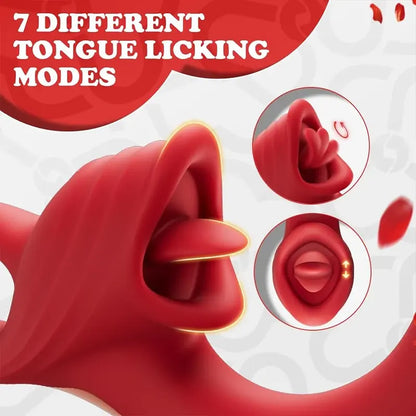 Rose Lip Licking Clitoral Vibrator