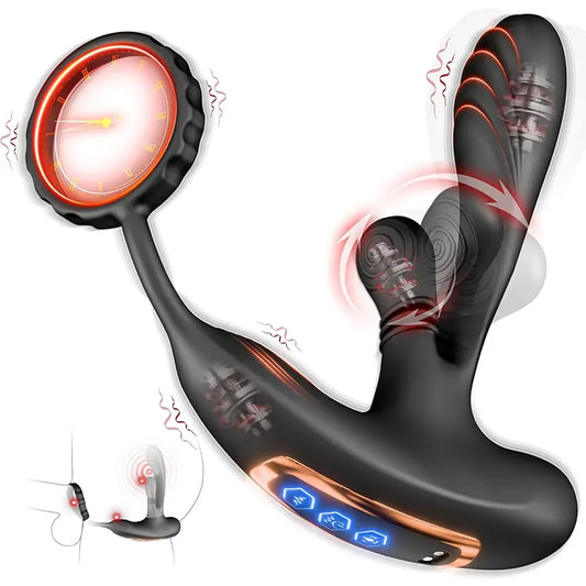 Vibrating Prostate Massager with Ring