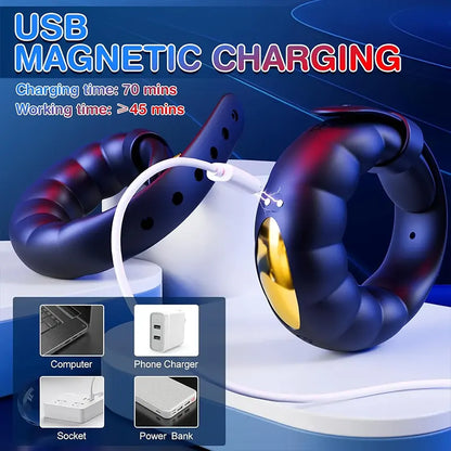 Adjustable Vibrating Cock Ring with App Control