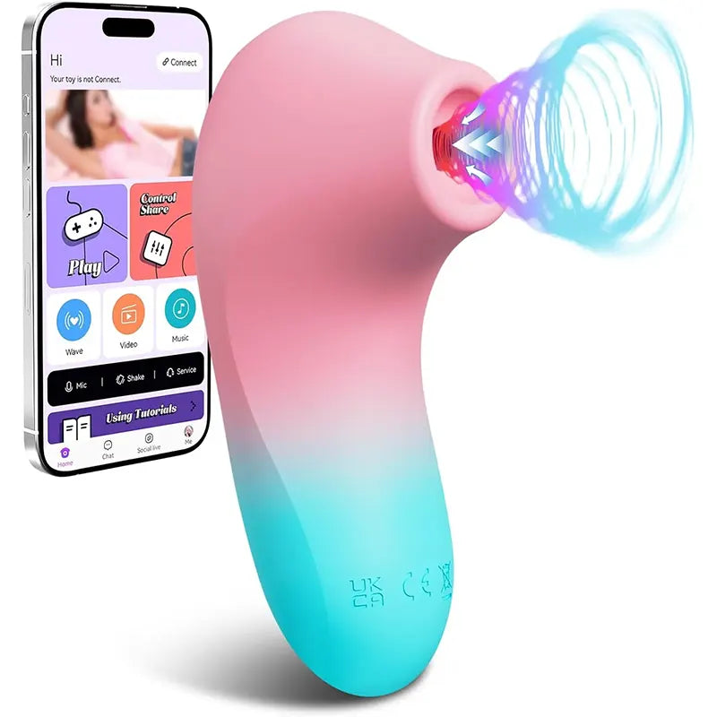 Remote Control Suction Vibrator