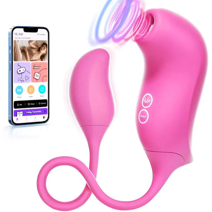 App-Connected Suction Vibrator
