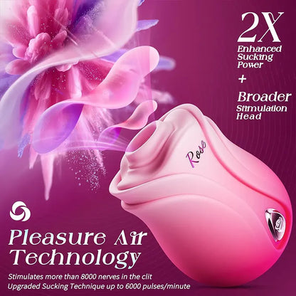 Rose Sucking and Vibrating Toy