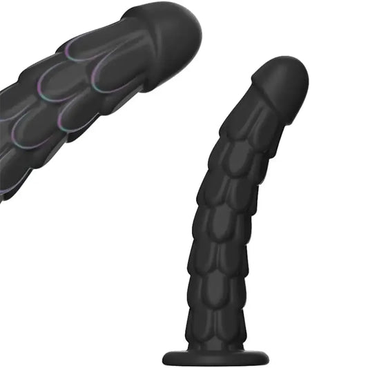 Fish-Scale Silicone Dildo with Suction