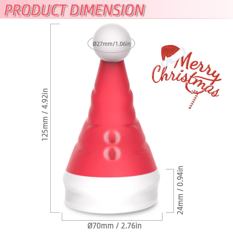 Festive Santa Hat Clit & G-Spot Vibrator