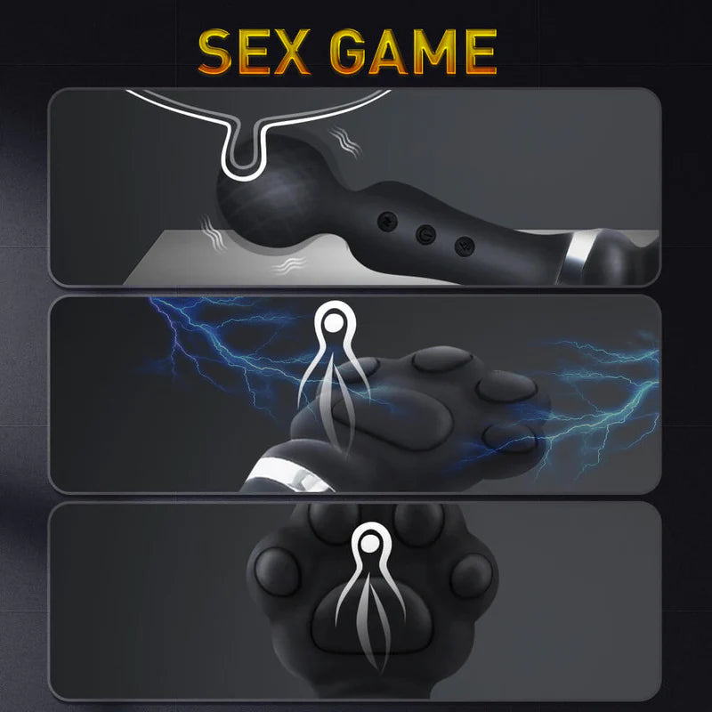 ShadowPaw Dual-Stim Wand Vibrator
